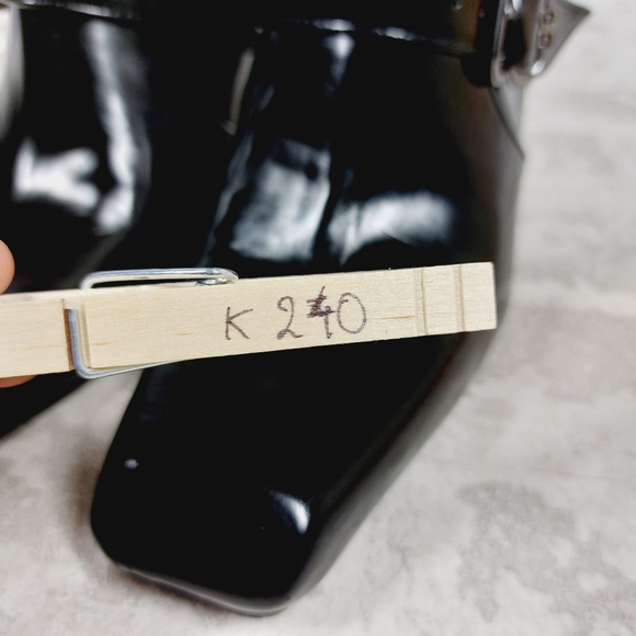 NEW Sam Edelman Suzette Black Patent Leather Western Boots K240 - Picture 13 of 13